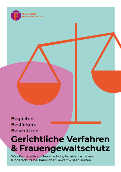 Auf dem Titelblatt der Arbeitshilfe ist eine Waage als Symbol für Gerechtigkeit und Justiz abgebildet.